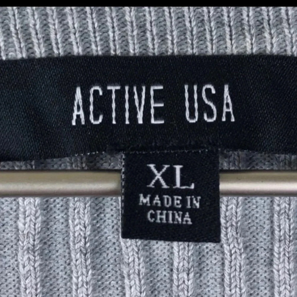 ACTIVE USA NWT WOMENS GRAY TOP SHIRT SWEATER WINTER CASUAL DRESSY FALL SIZE XL - Picture 3 of 5